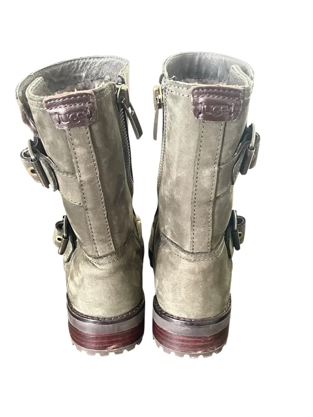 UGG Niels Women's Olive Suede Mid-Calf Boots